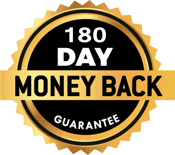Prosta Peak 180 day money back guarantee badge